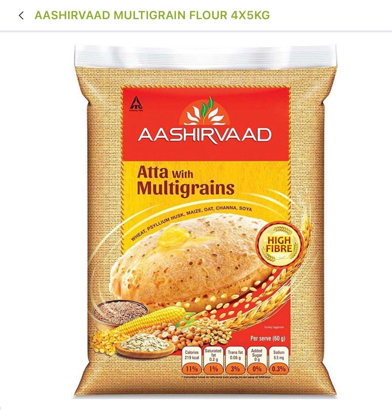Aashirvaad Atta With Multigrains 5kg